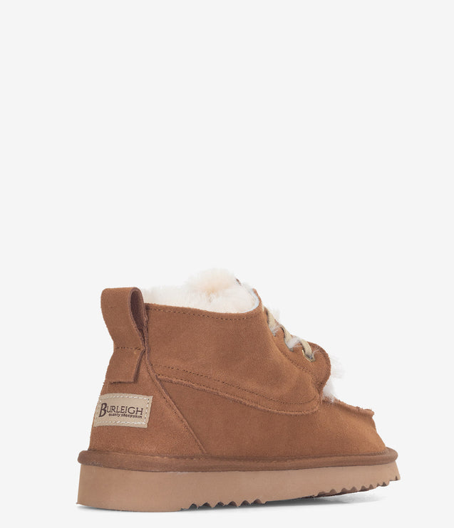 Burleigh Moc Toe Lace Chukka Boot - Chestnut