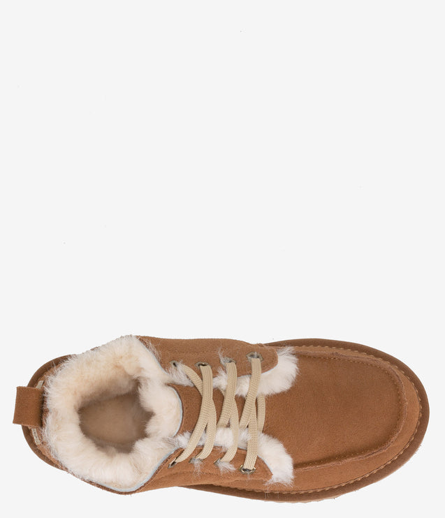 Burleigh Moc Toe Lace Chukka Boot - Chestnut