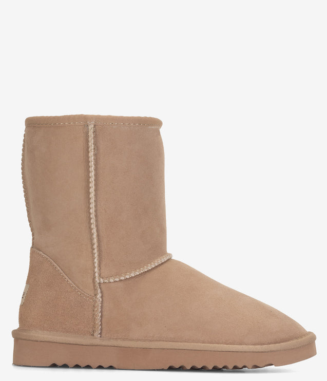 Burleigh Short Twinface Sheepskin Boot - Sand