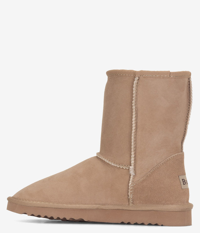 Burleigh Short Twinface Sheepskin Boot - Sand
