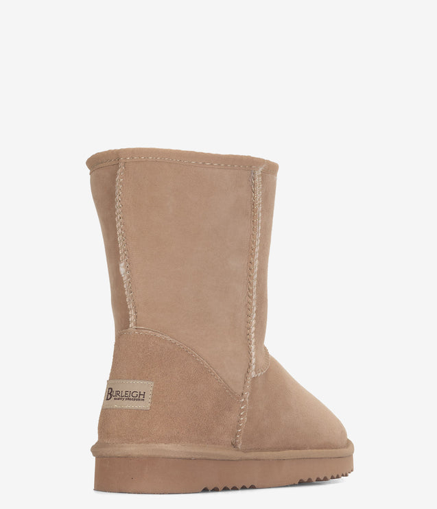 Burleigh Short Twinface Sheepskin Boot - Sand