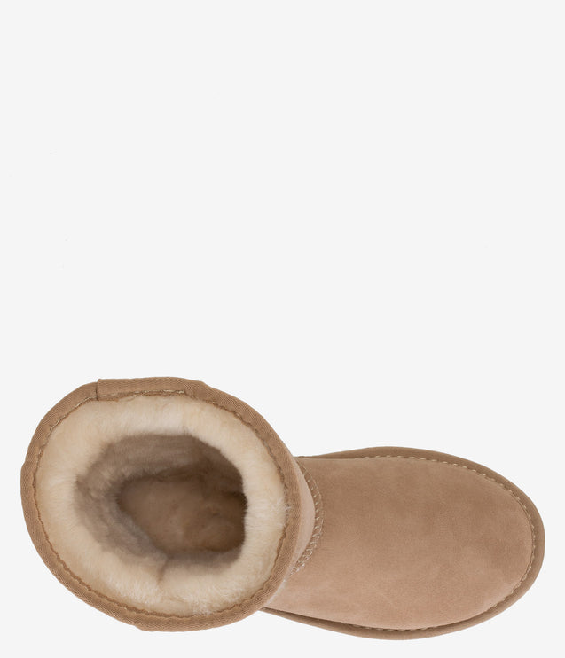 Burleigh Short Twinface Sheepskin Boot - Sand