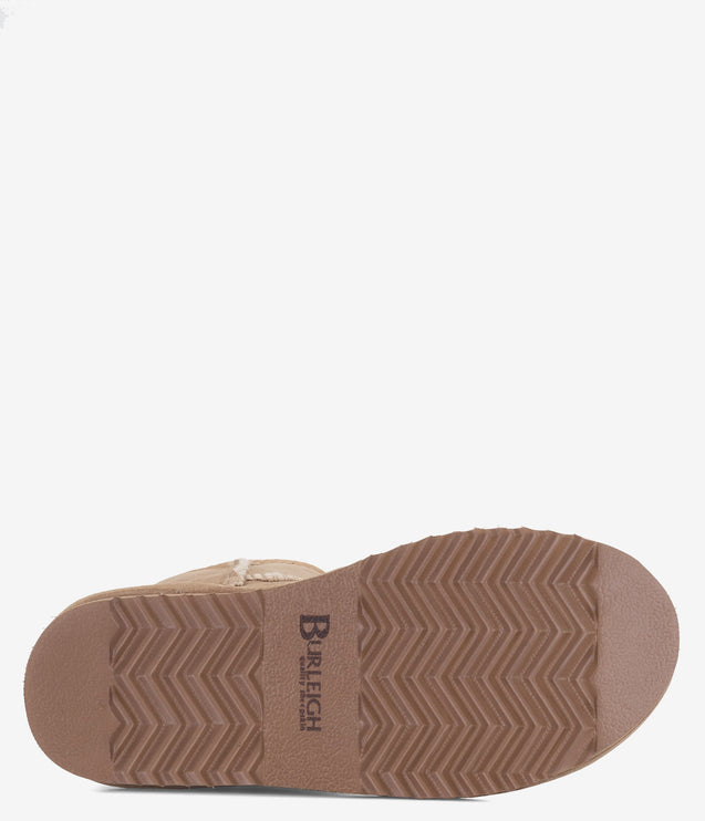 Burleigh Short Twinface Sheepskin Boot - Sand
