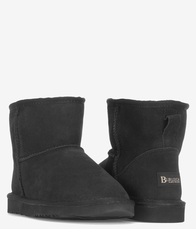 Burleigh Mini Twinface Sheepskin Boot - Black