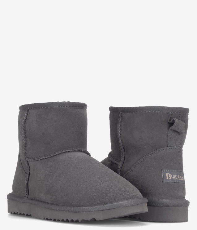 Burleigh Mini Twinface Sheepskin Boot - Grey