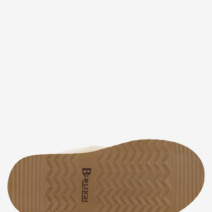 Burleigh Scuff Slide Platform Slipper - Chestnut