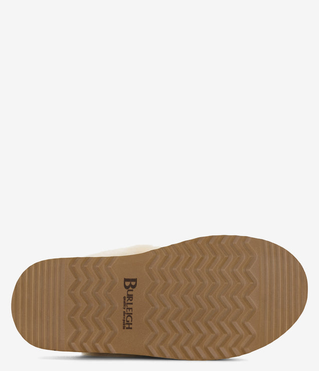 Burleigh Scuff Slide Platform Slipper - Chestnut