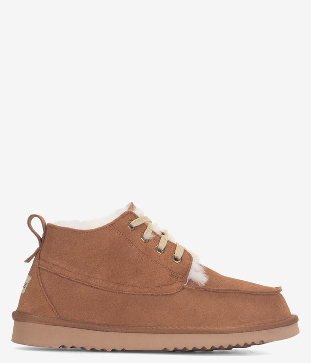 Burleigh Moc Toe Lace Chukka Boot - Chestnut