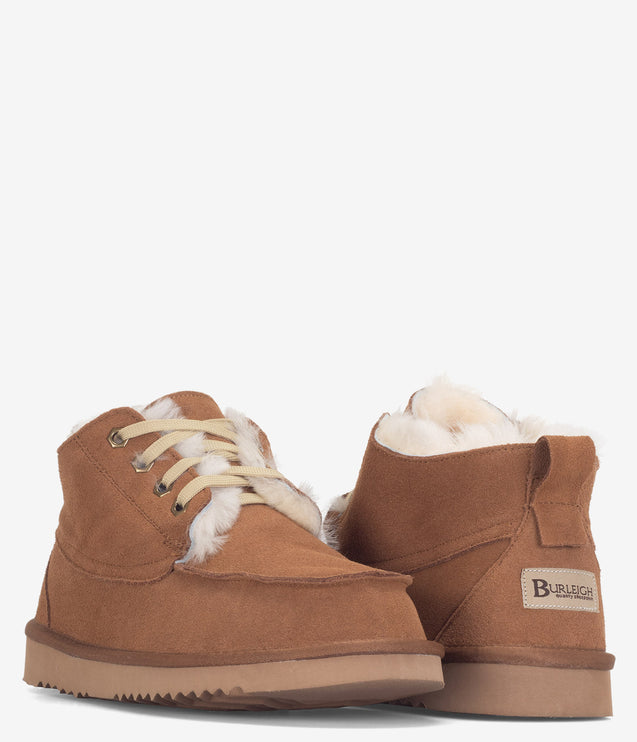 Burleigh Moc Toe Lace Chukka Boot - Chestnut