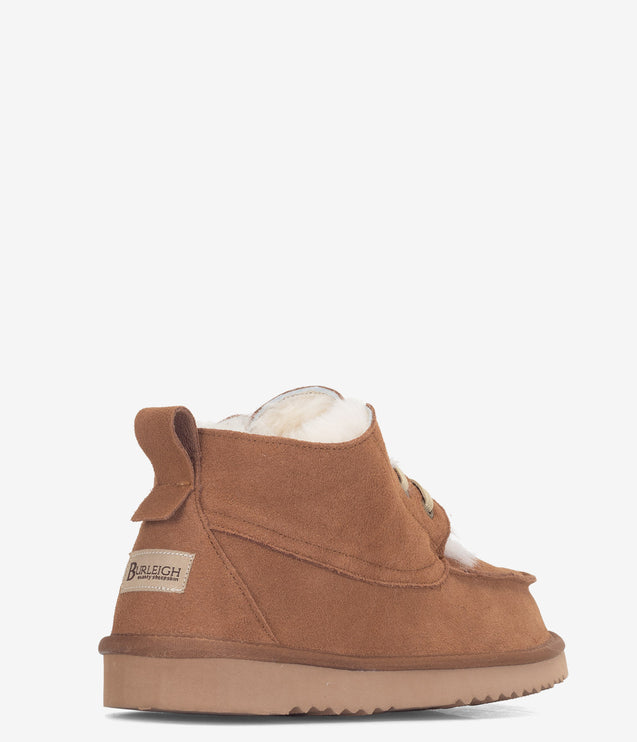 Burleigh Moc Toe Lace Chukka Boot - Chestnut