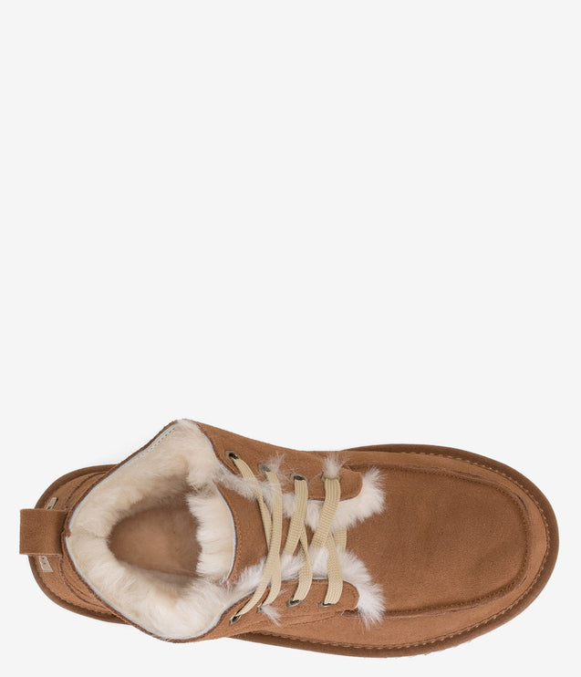 Burleigh Moc Toe Lace Chukka Boot - Chestnut