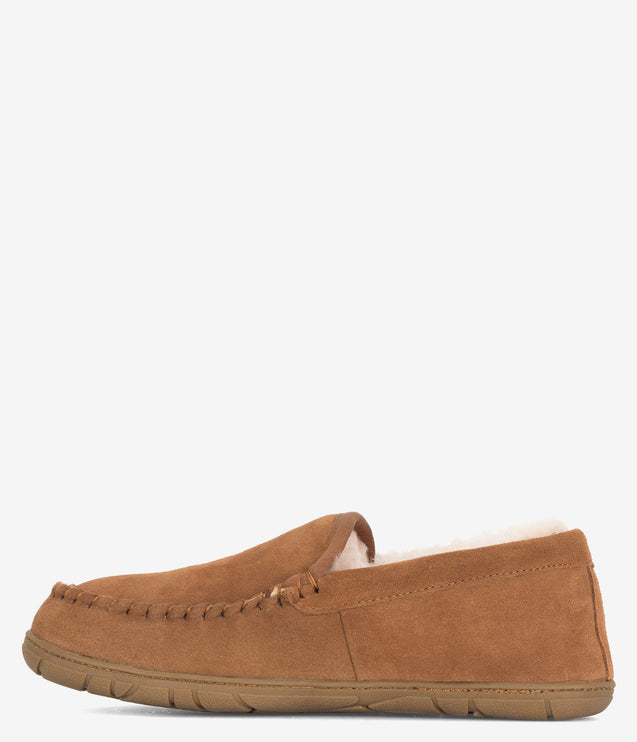 Burleigh Moccasin Sheepskin Slipper - Chestnut