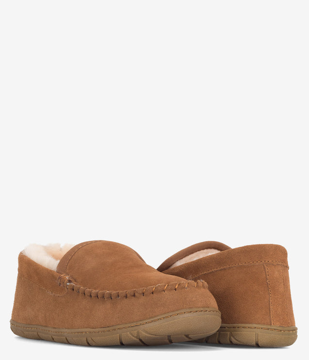Burleigh Moccasin Sheepskin Slipper - Chestnut