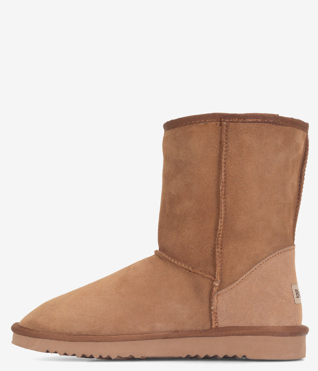 Burleigh Short Twinface Sheepskin Boot - CHESTNUT
