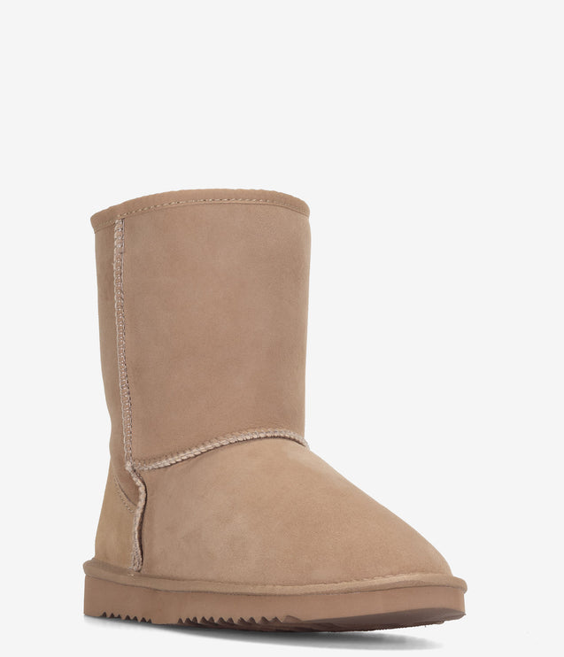 Burleigh Short Twinface Sheepskin Boot - SAND
