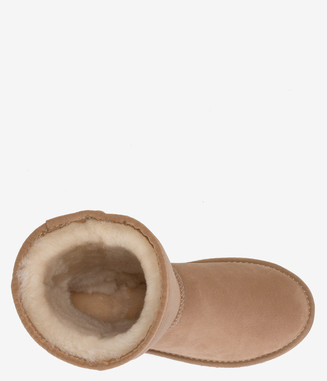 Burleigh Short Twinface Sheepskin Boot - SAND