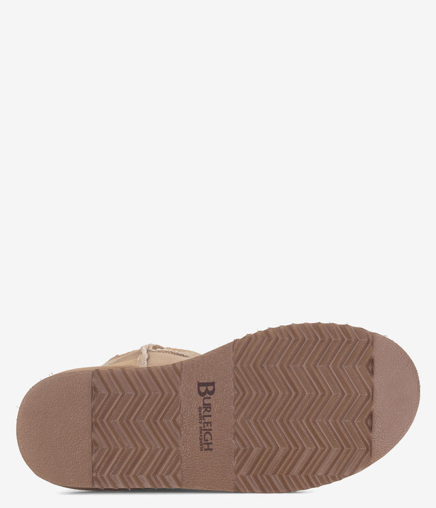 Burleigh Short Twinface Sheepskin Boot - SAND