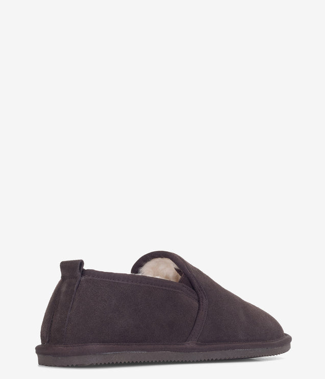 Burleigh Henley Sheepskin Slipper - Chocolate