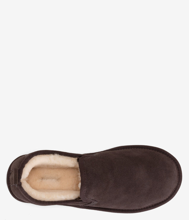Burleigh Henley Sheepskin Slipper - Chocolate
