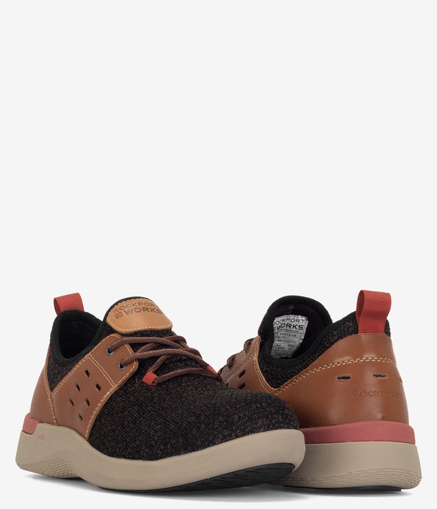 Rockport Works Truflex Composite Safety Toe Work Shoe - Brown/Tan