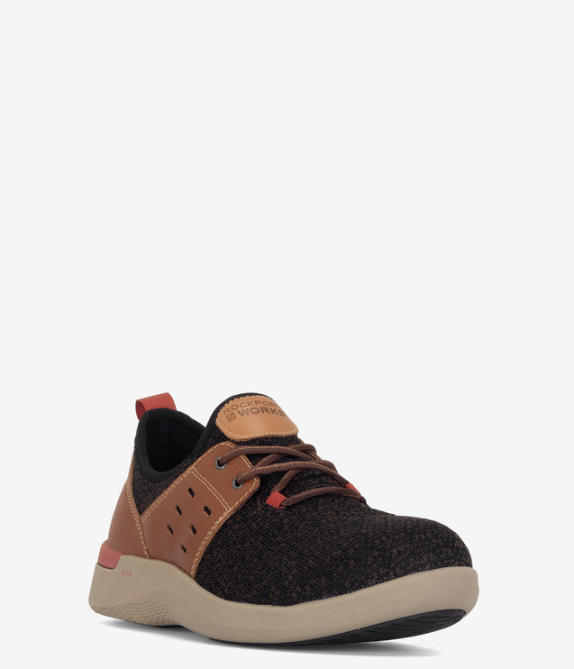Rockport Works Truflex Composite Safety Toe Work Shoe - Brown/Tan