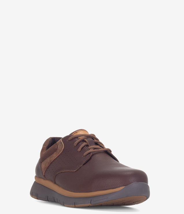 Rockport Prime Time Casuals Safety Toe ESD Work Shoe - Brown