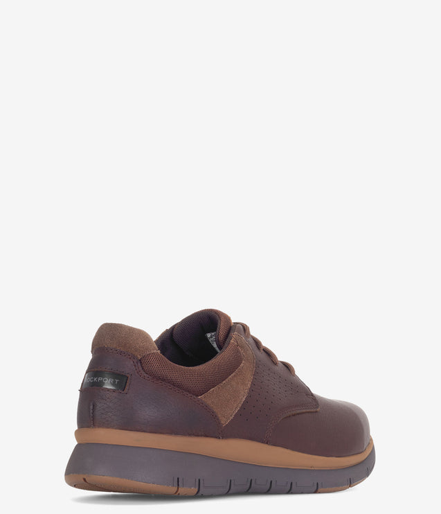 Rockport Prime Time Casuals Safety Toe ESD Work Shoe - Brown