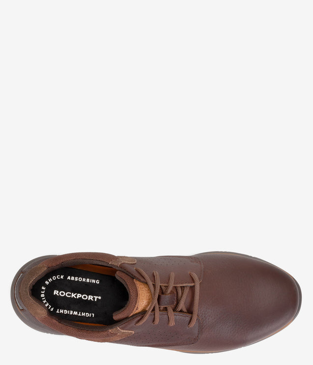 Rockport Prime Time Casuals Safety Toe ESD Work Shoe - Brown