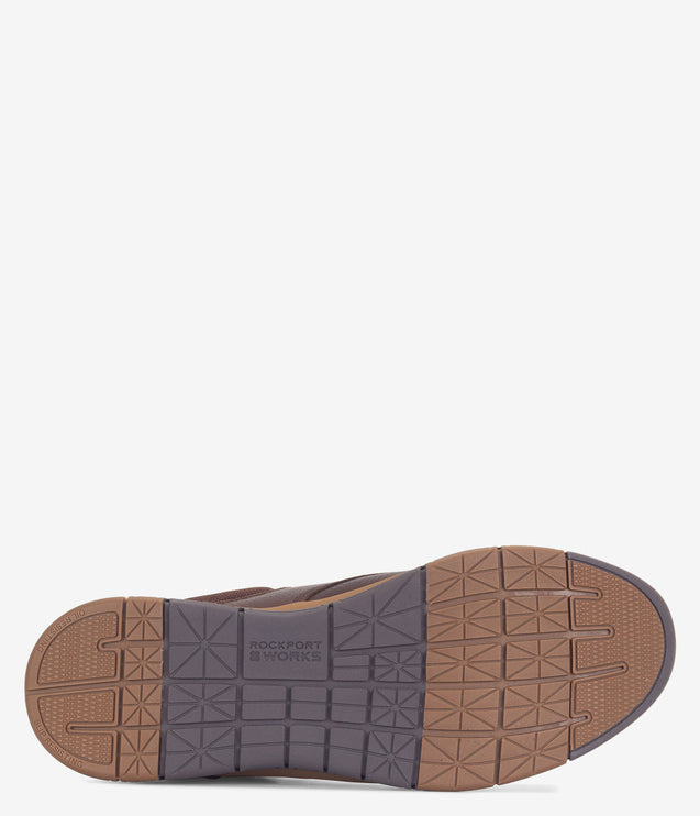 Rockport Prime Time Casuals Safety Toe ESD Work Shoe - Brown