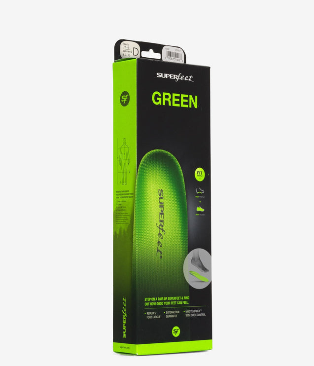 Superfeet All-Purpose Support High Arch Insoles (Green) - Green