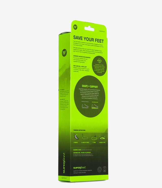Superfeet All-Purpose Support High Arch Insoles (Green) - Green
