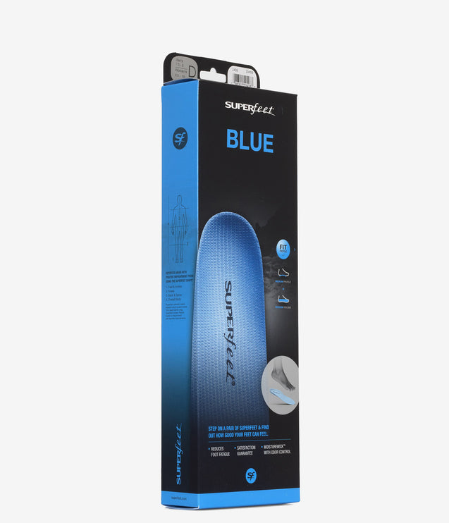 Superfeet All-Purpose Support Medium Arch Insoles (Blue) - Blue