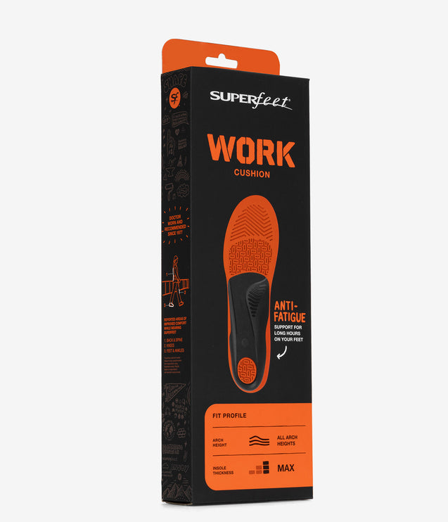 Superfeet Work Cushion Insoles (Orange Blue) - Orange Blue