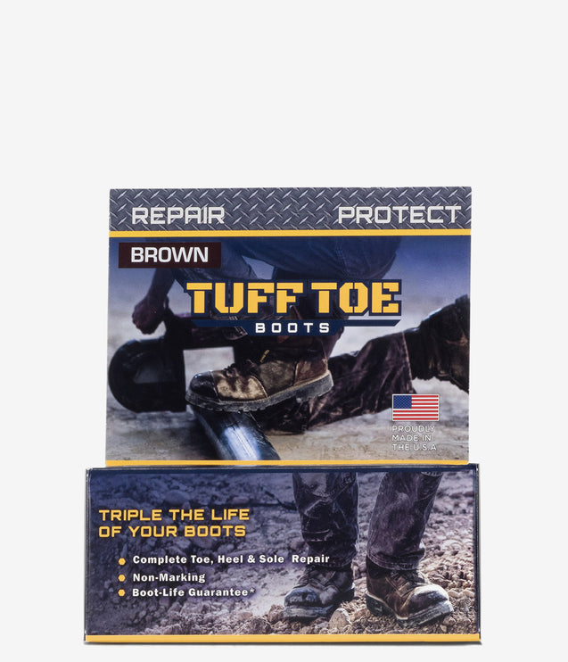 Tuff Toe Original Formula Work Boot Toe Protection & Repair - Brown
