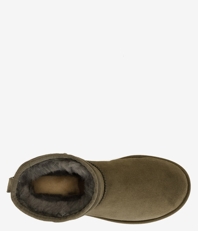 UGG Classic Mini II Sheepskin Boot - Moss Green
