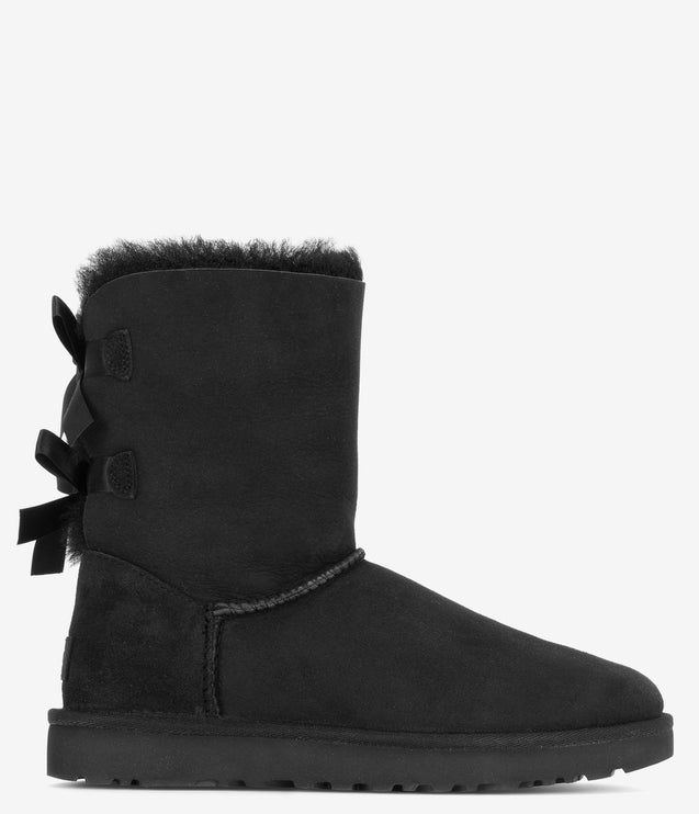 UGG Bailey Bow II Sheepskin Boot - Black