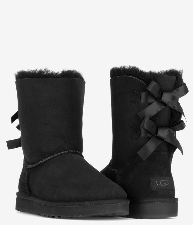 UGG Bailey Bow II Sheepskin Boot - Black