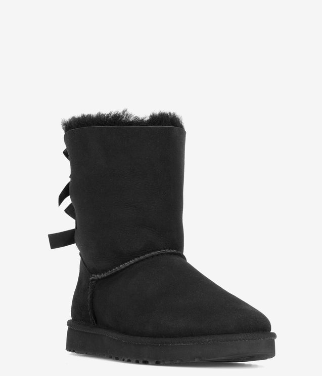 UGG Bailey Bow II Sheepskin Boot - Black