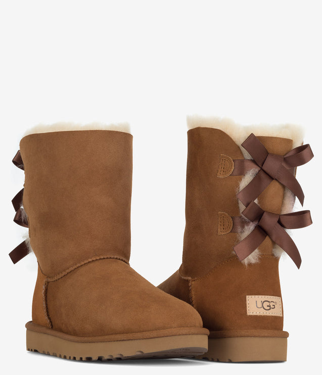 UGG Bailey Bow II Sheepskin Boot - Chestnut