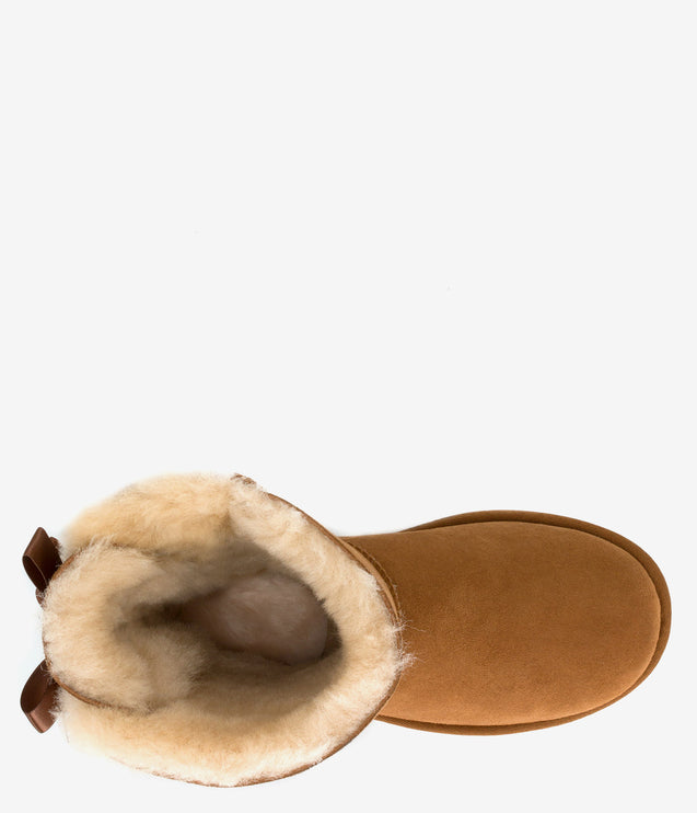 UGG Bailey Bow II Sheepskin Boot - Chestnut