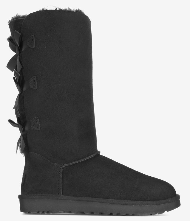 UGG Bailey Bow Tall II Sheepskin Boot - Black