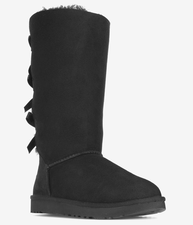 UGG Bailey Bow Tall II Sheepskin Boot - Black