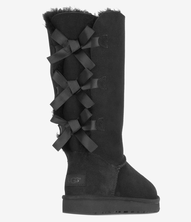 UGG Bailey Bow Tall II Sheepskin Boot - Black
