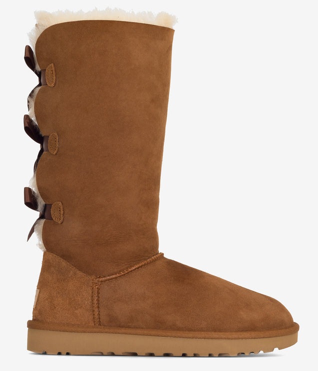 UGG Bailey Bow Tall II Sheepskin Boot - Chestnut