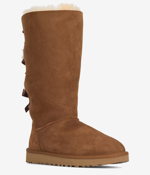 UGG Bailey Bow Tall II Sheepskin Boot - Chestnut