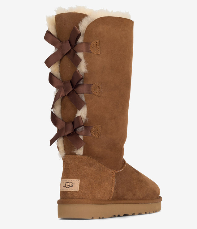 UGG Bailey Bow Tall II Sheepskin Boot - Chestnut
