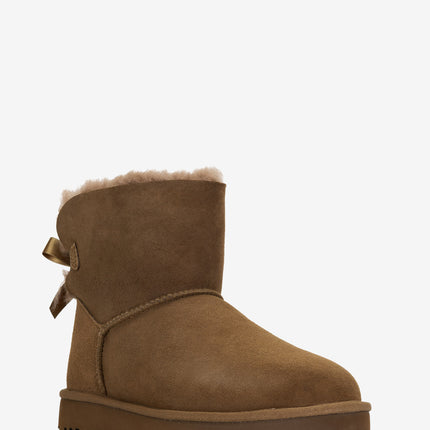 UGG Mini Bailey Bow II Sheepskin Boot - Light Bronze