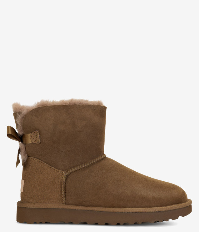 UGG Mini Bailey Bow II Sheepskin Boot - Light Bronze