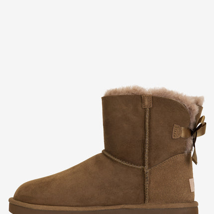 UGG Mini Bailey Bow II Sheepskin Boot - Light Bronze