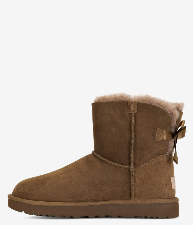 UGG Mini Bailey Bow II Sheepskin Boot - Light Bronze